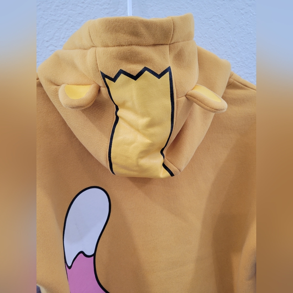Lanky Box Kids Foxy Orange and Purple Cartoon Hoodie Youth Large - Picture 5 of 8
